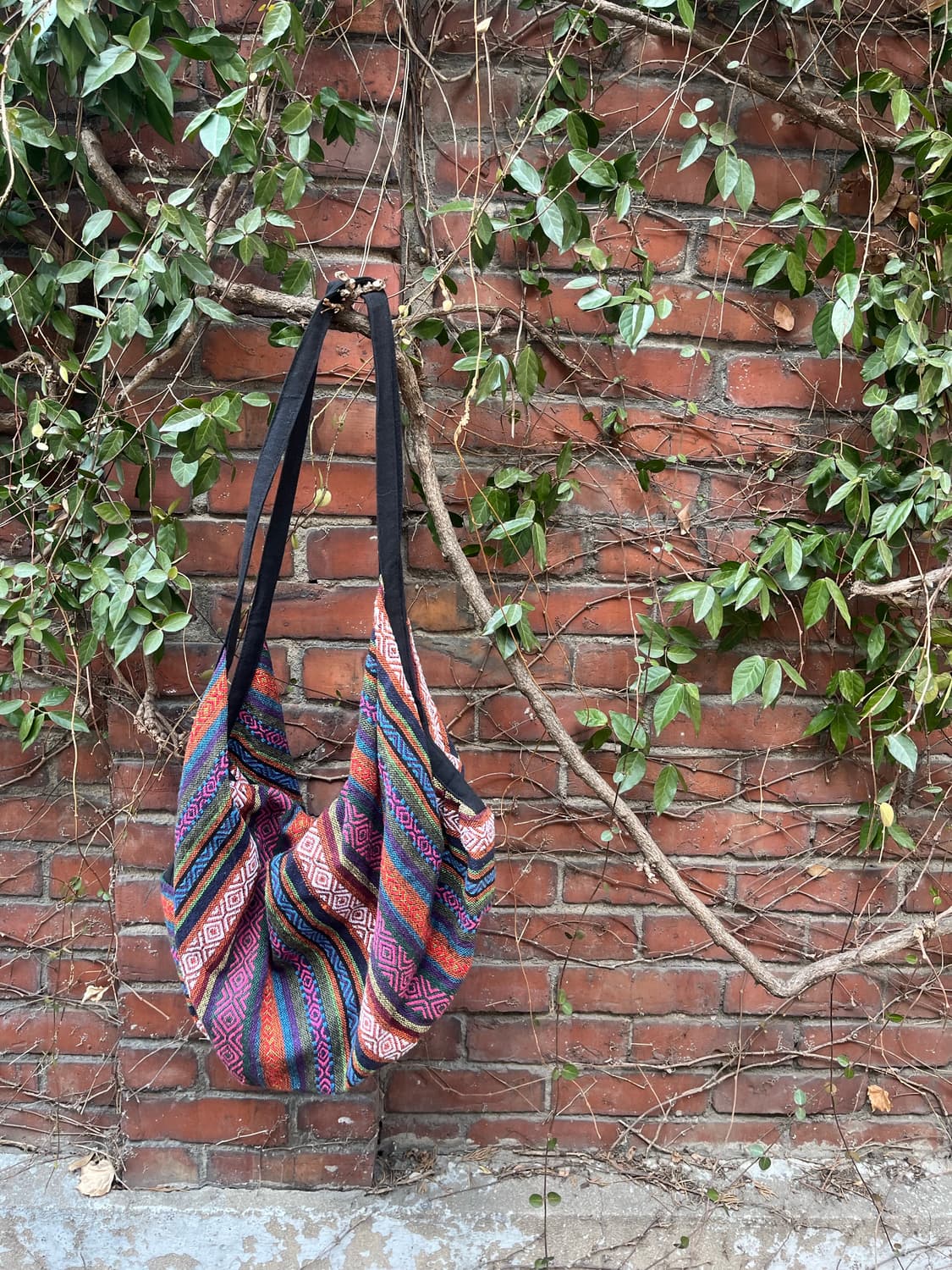 히피 에스닉 패턴 줄무늬 2Way 가방 상품이미지5