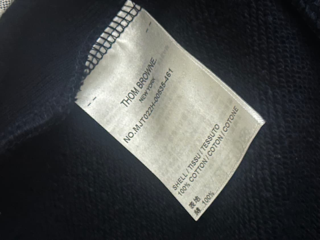 (상태최상급) 톰브라운 엔지니어드 사선 후드집업 네이비 상품이미지4