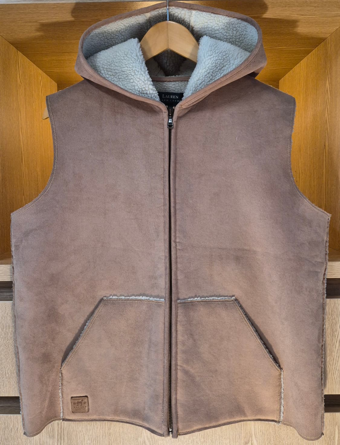 90s
LAUREN Fleece Hoodie Zip-Up Vest (L) 상품이미지1