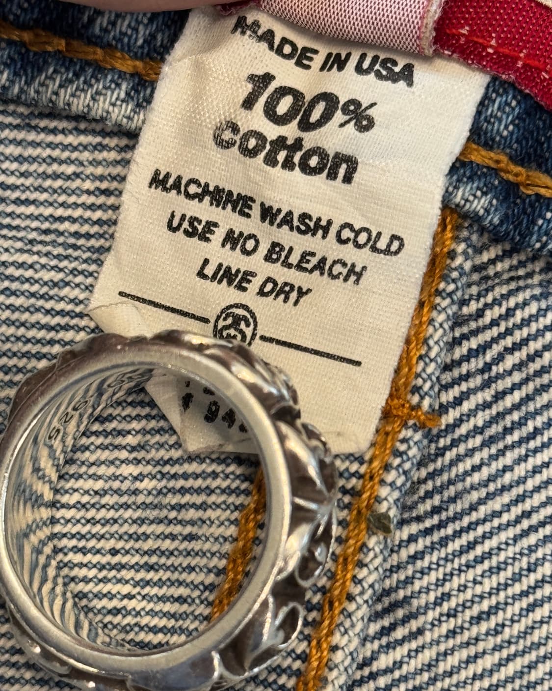 90s 스투시 데님 쇼츠 상품이미지7