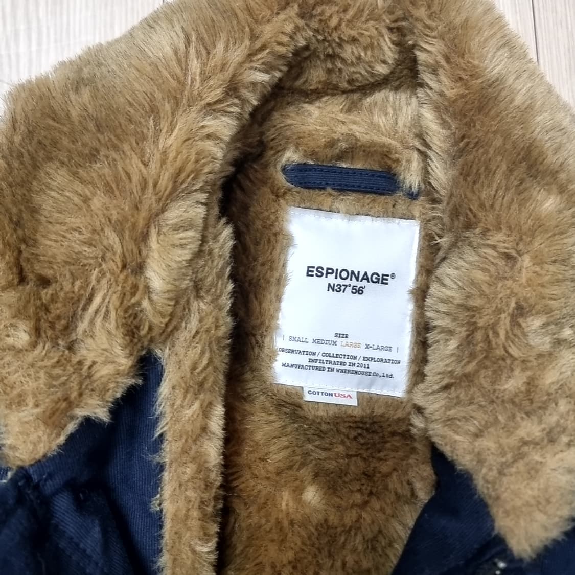 에스피오나지 N1 덱 자켓 네이비 퍼 카라(105) 상품이미지2