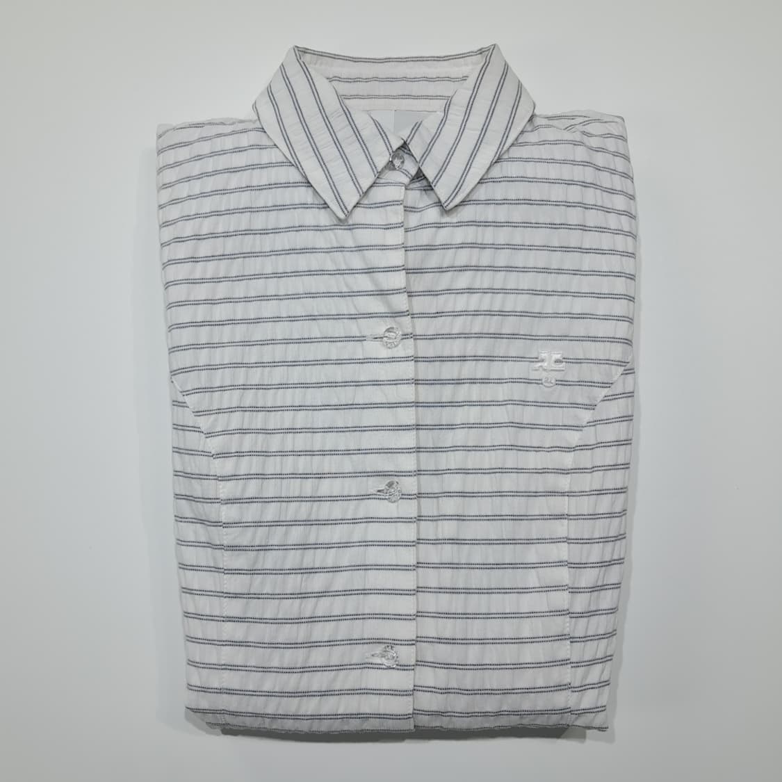 CL994 M 꾸레주 90s 일본판 시어서커 모던 스트라이프 원피스 상품이미지8