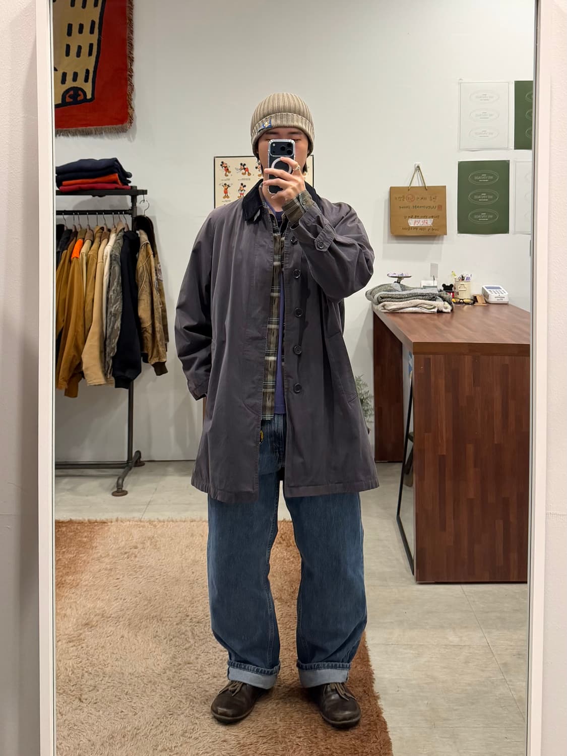 Sury and Rody 페이딩 트렌치 맥코트 (made Japan) 상품이미지2