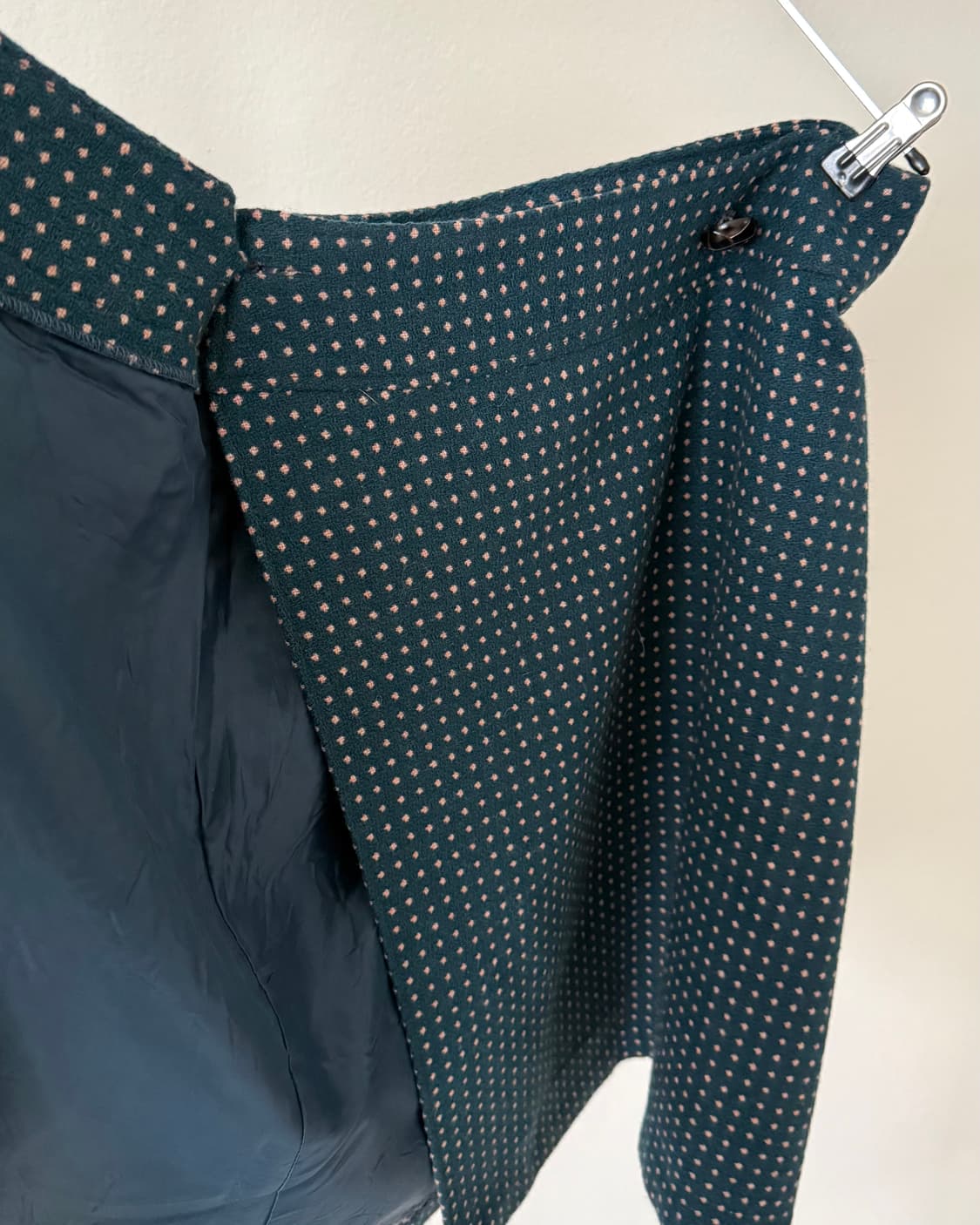 빈티지 도트 울 랩 스커트 상품이미지4