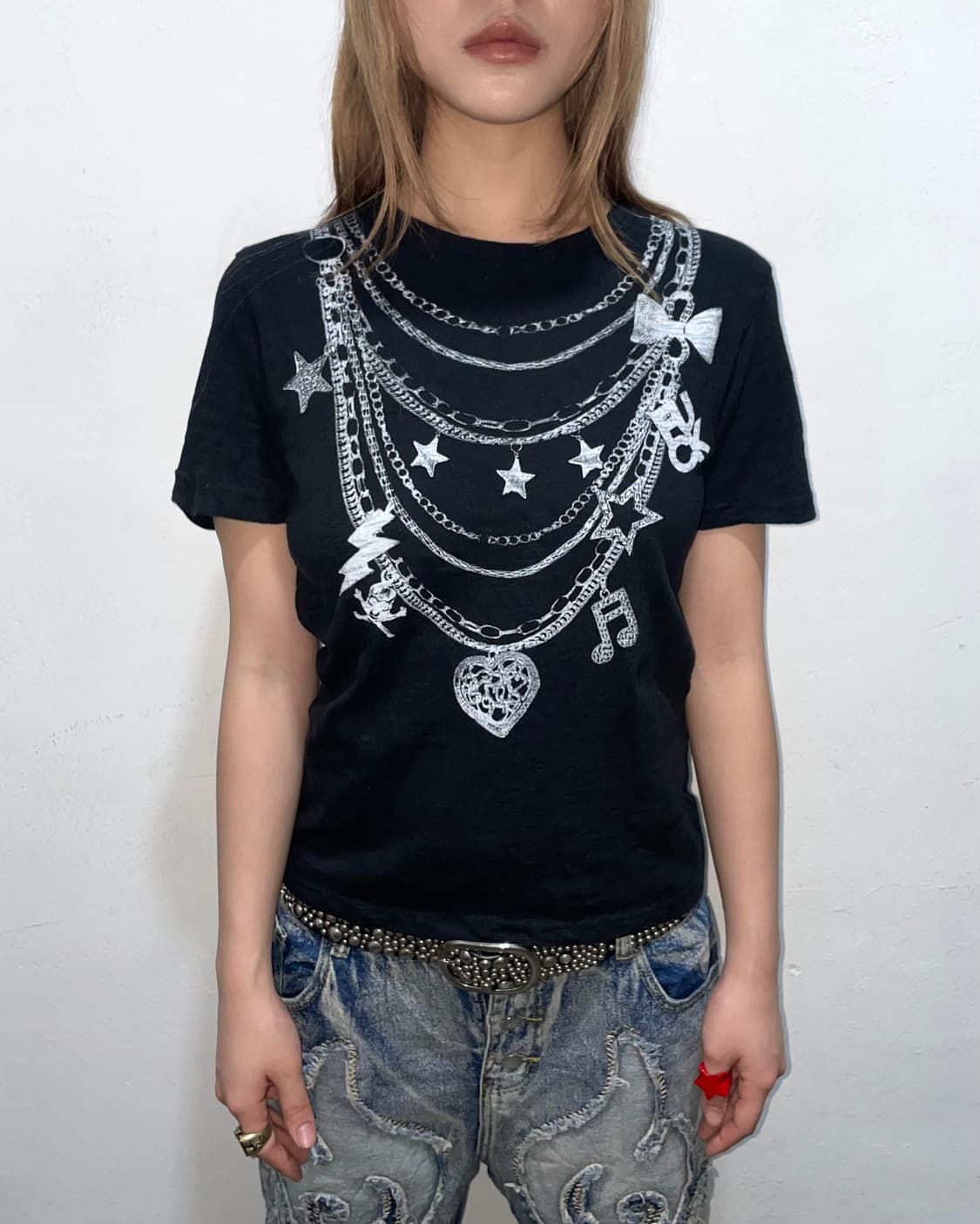 Necklace Fake T-shirt 상품이미지3