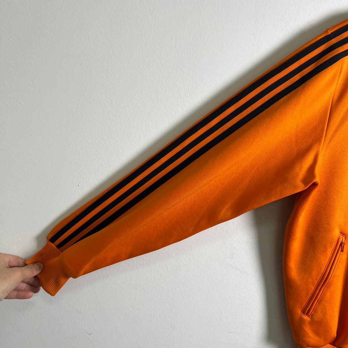 80's 아디다스 빈티지 네덜란드 오렌지 트랙탑 져지 M 상품이미지7