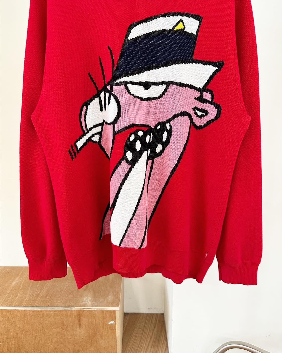 슈프림 핑크펜더 레드 코튼 니트  상품이미지5