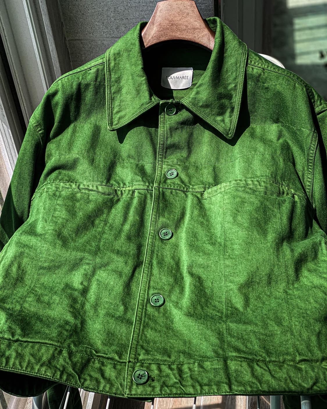 누마레 22FW EE 네오 스티치 셋업 그린 M, S 상품이미지4