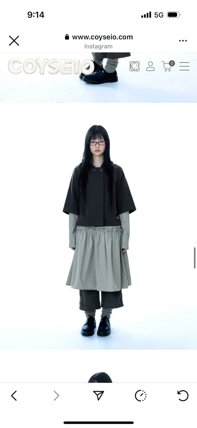 HOODED CAPRI JACKET CHARCOAL 상품이미지1