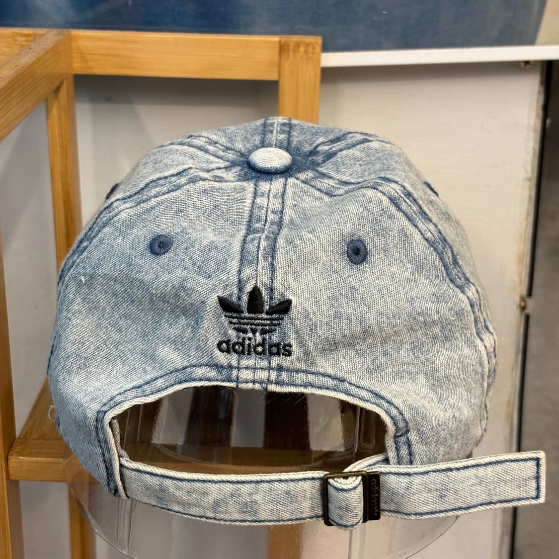 아디다스 데님 워싱 스티치 볼캡 OS 상품이미지2