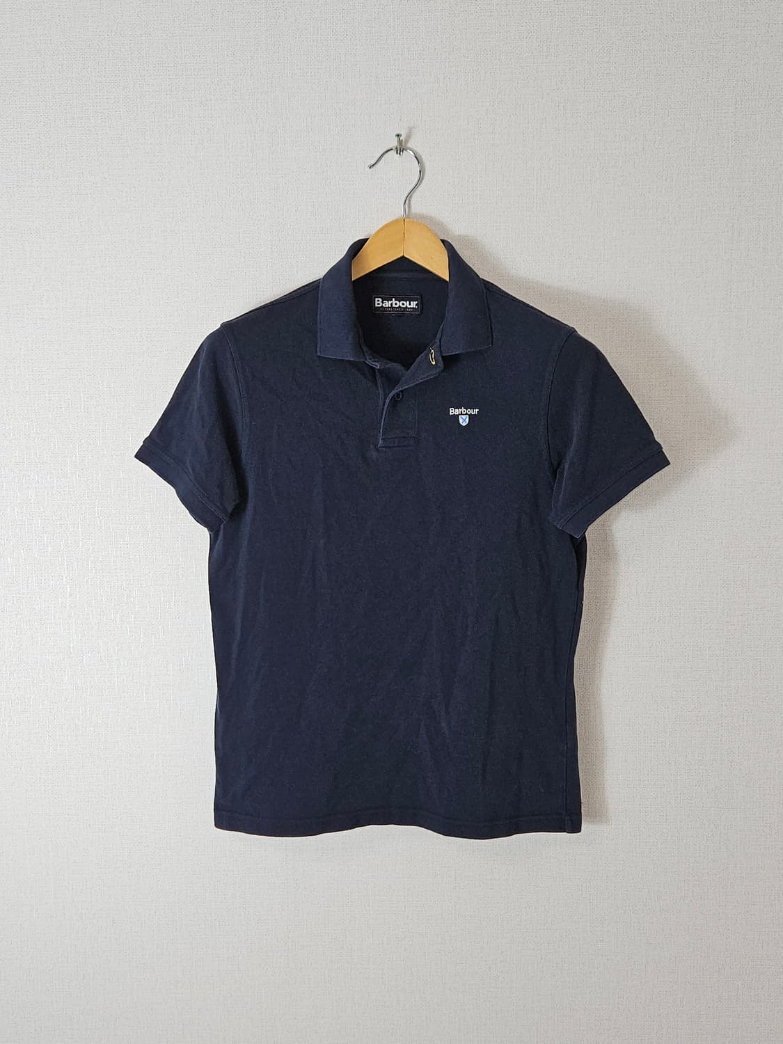 바버 Barbour 폴로 자수로고 반팔 카라티 pk 피케티 네이비 M 상품이미지1