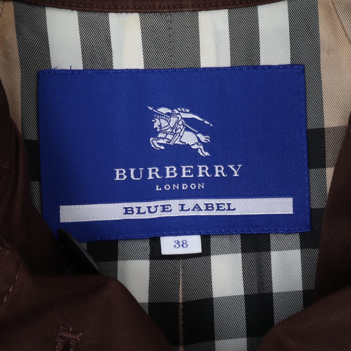 버버리 블루라벨 다크브라운 더블 트렌치코트 상품이미지8