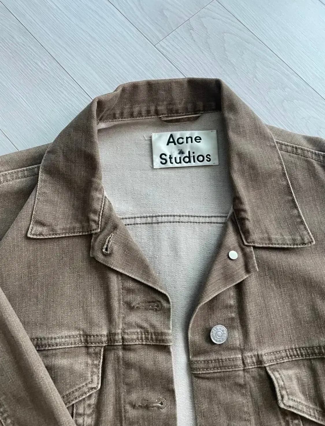 아크네 스튜디오 워싱 청자켓 proxy beige 상품이미지2