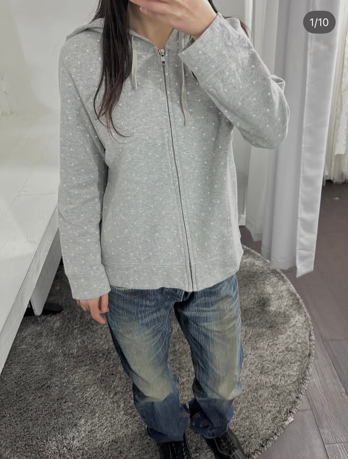 comfort basic star hood zipup 상품이미지4