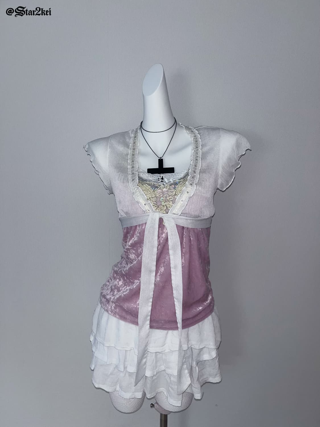 페어리 엔젤 y2k 코어 코디 세트 (4 piece full set) 상품이미지1