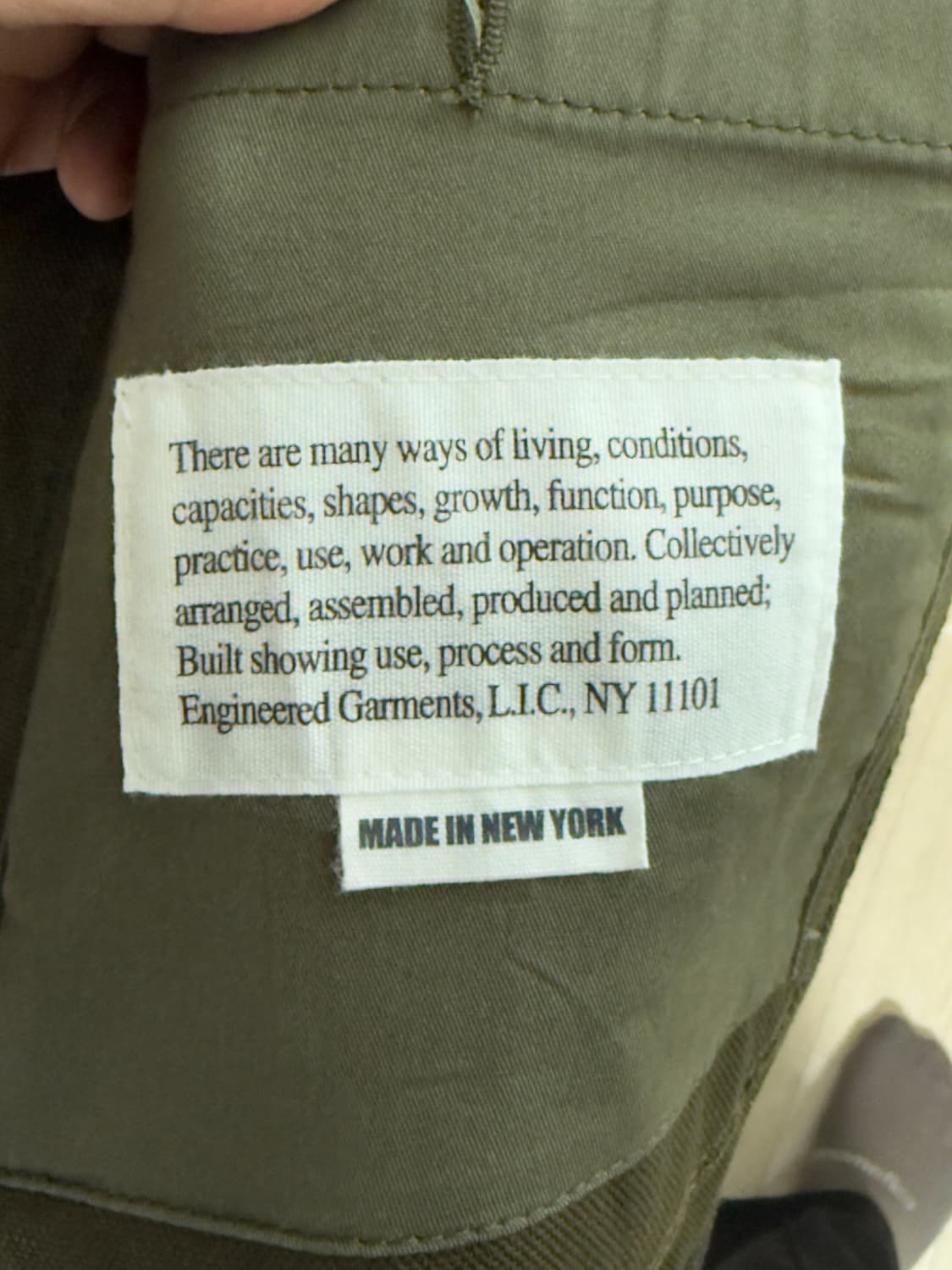 엔지니어드 가먼츠 베드포드 자켓: 올리브(블랙 플레드) / S 상품이미지3