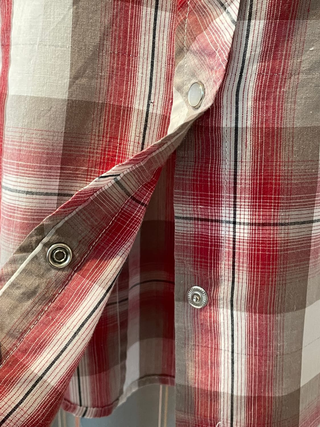 일본빈티지 체크웨스턴셔츠 상품이미지3