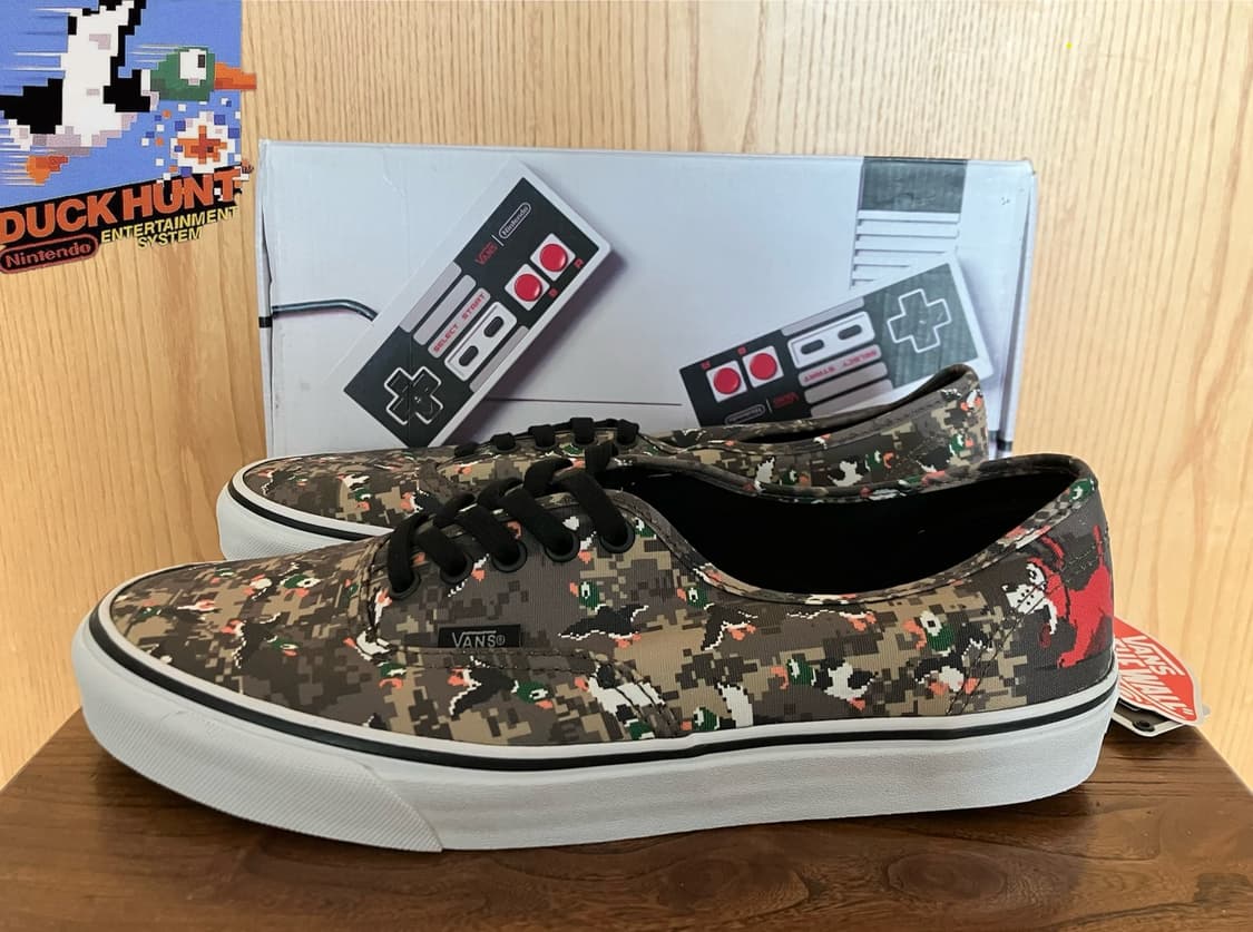 Vans 반스 x 80s 닌텐도 덕헌트 협업 어센틱 카모 290 스케이트 상품이미지2