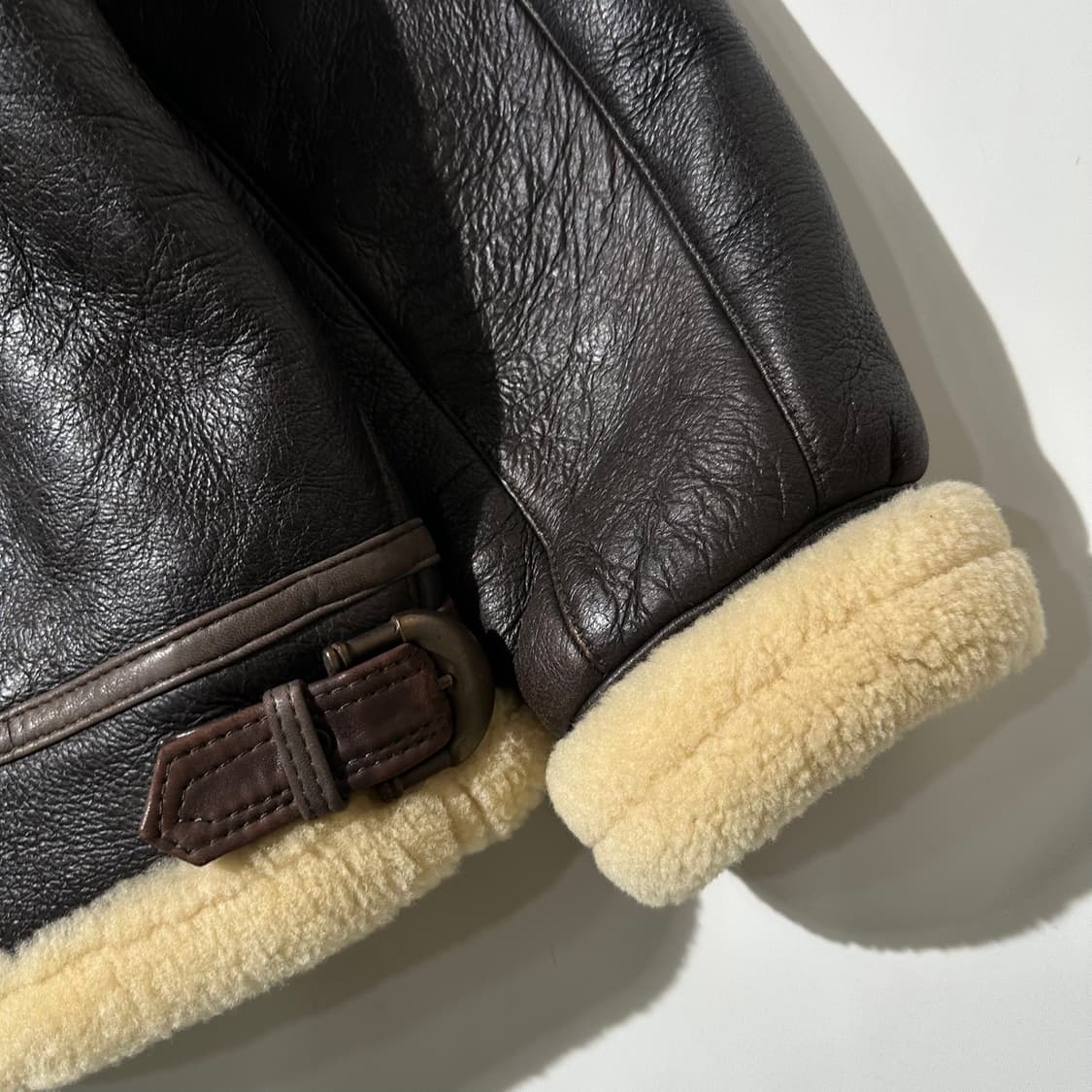 TEODEM B-3 램스킨 시어링 무스탕 봄버 자켓 상품이미지7