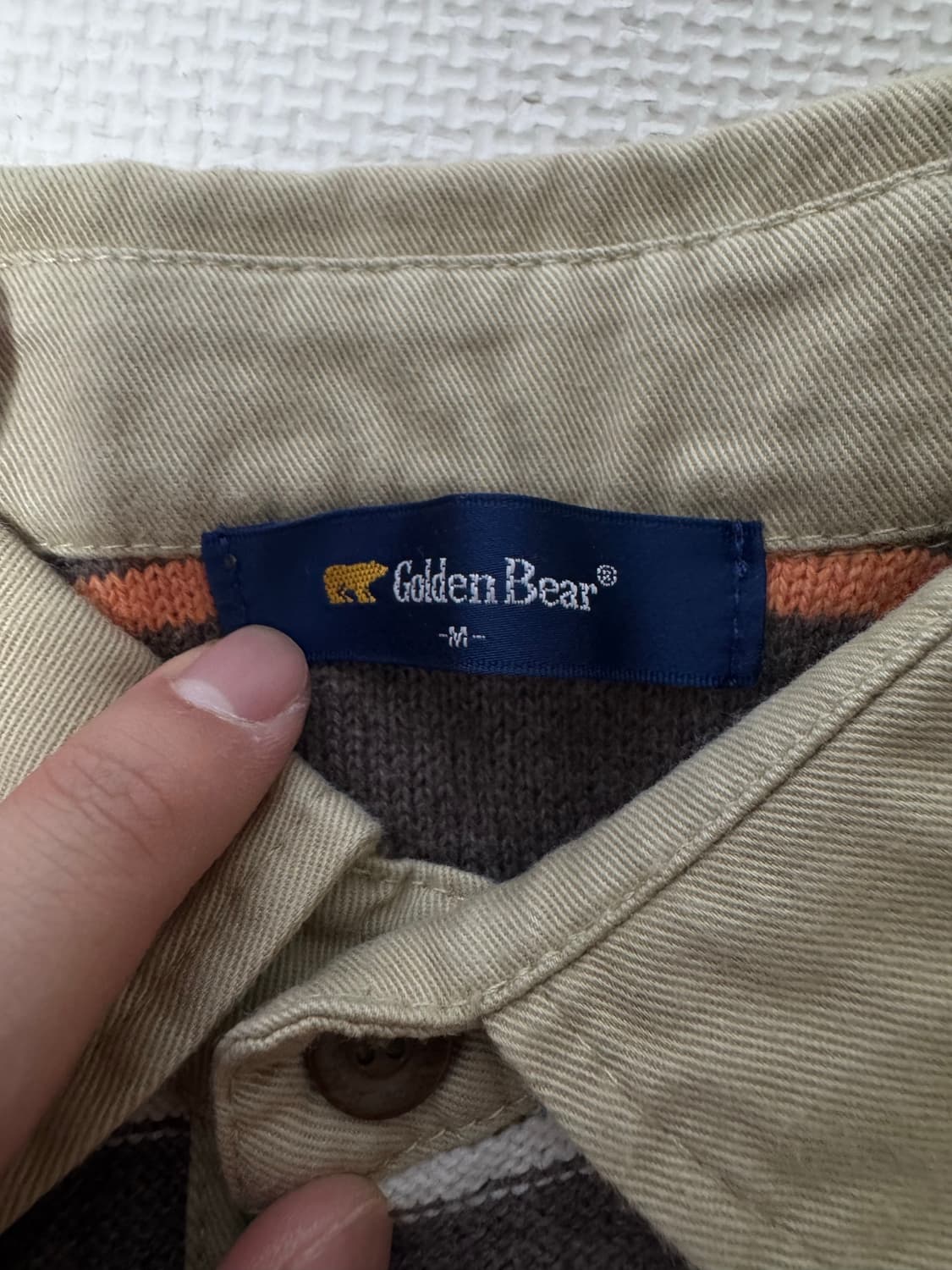 골든베어 카라 니트 상품이미지2