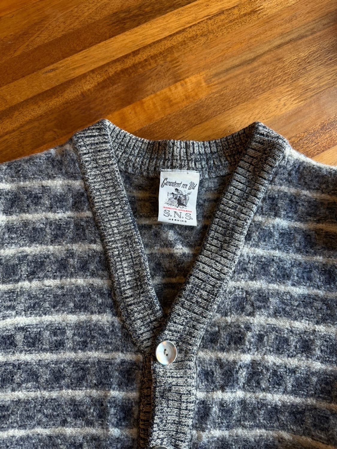 Garanteret ren uld 가디건 55~66 상품이미지6