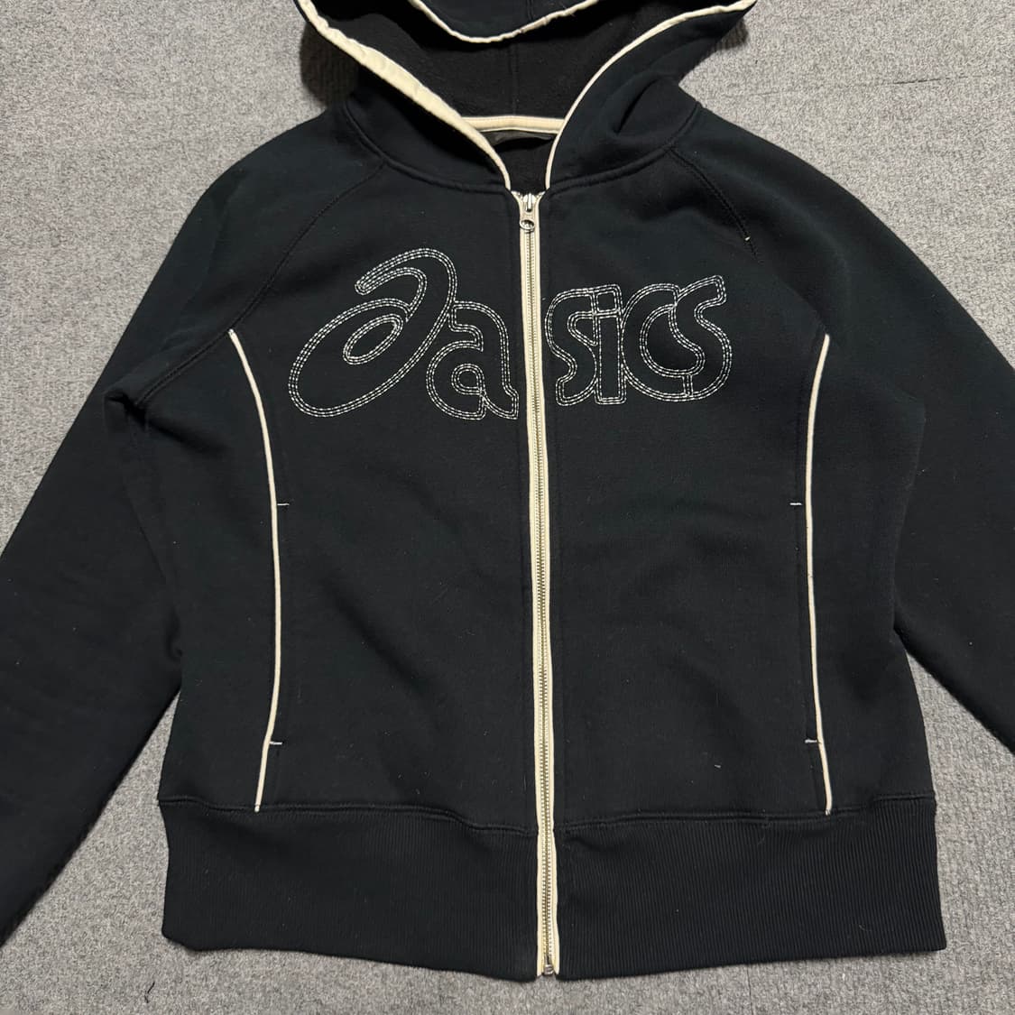 아식스 네이비 후드집업 s 상품이미지2