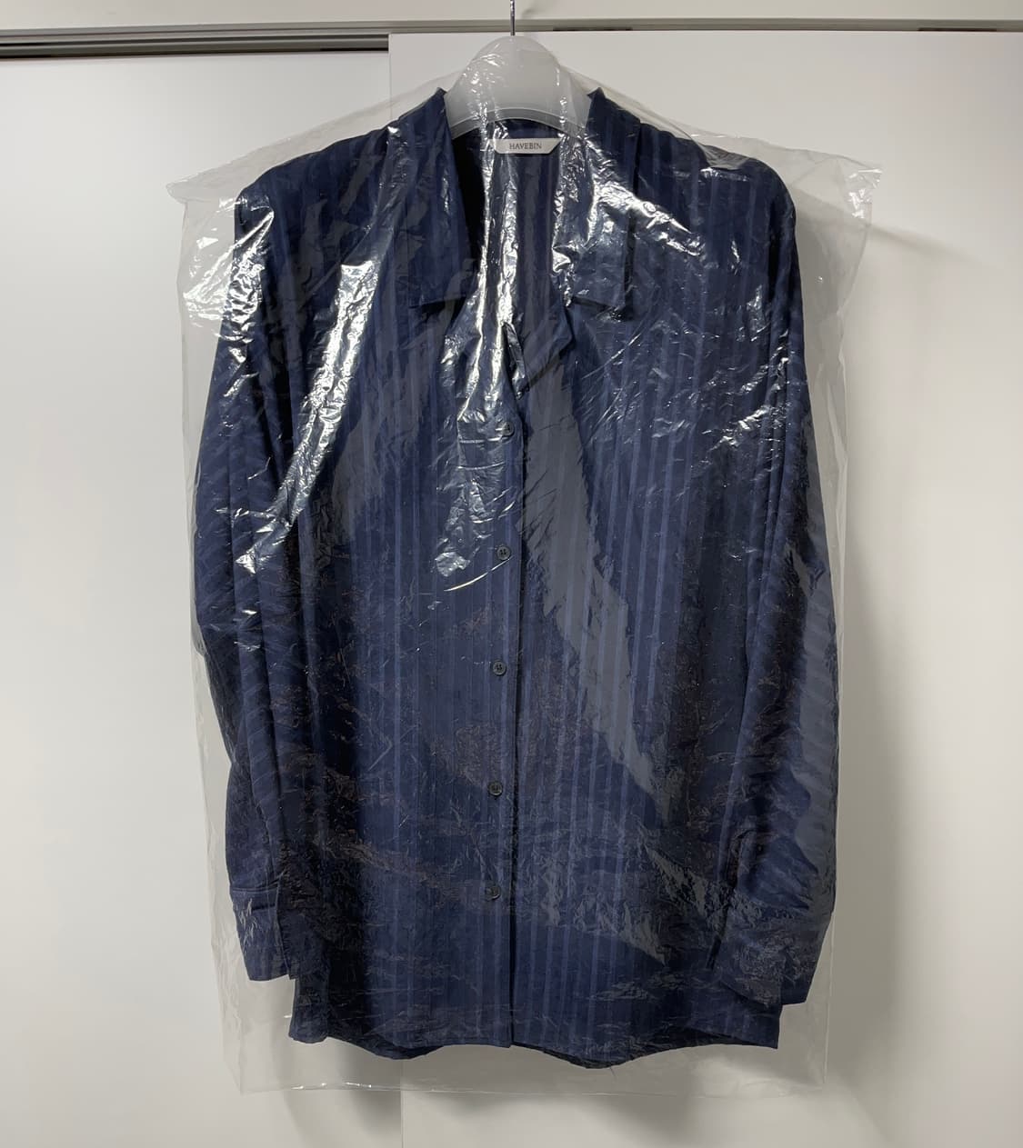해브빈 havebin Vintage Stripe Shirt Navy 상품이미지2
