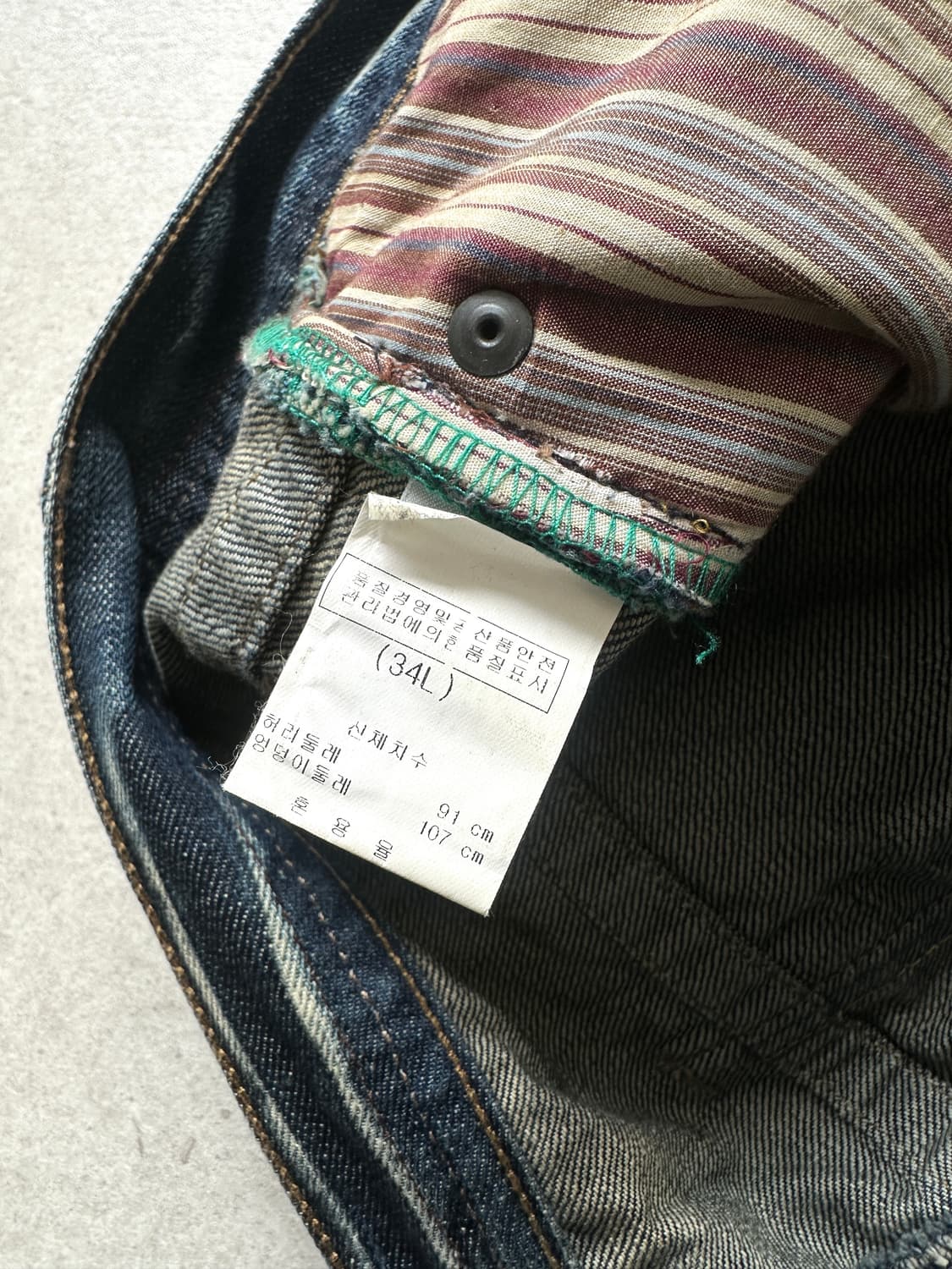 알마니 익스체인지 크랙 워싱 데님팬츠 상품이미지9