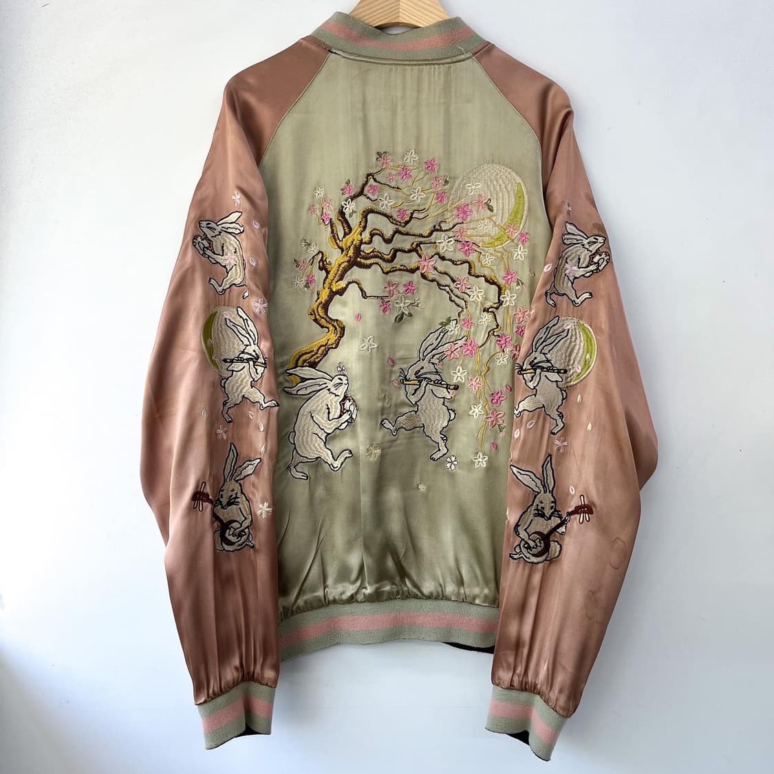 비상백려 츠키노 우사기 리버시블 사틴 수베니어 스카쟌 상품이미지9