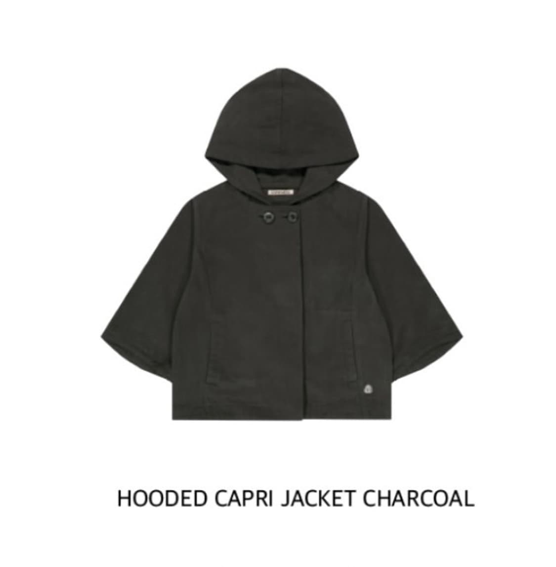 코이세이오 후디드 카프리자켓 차콜 상품이미지1