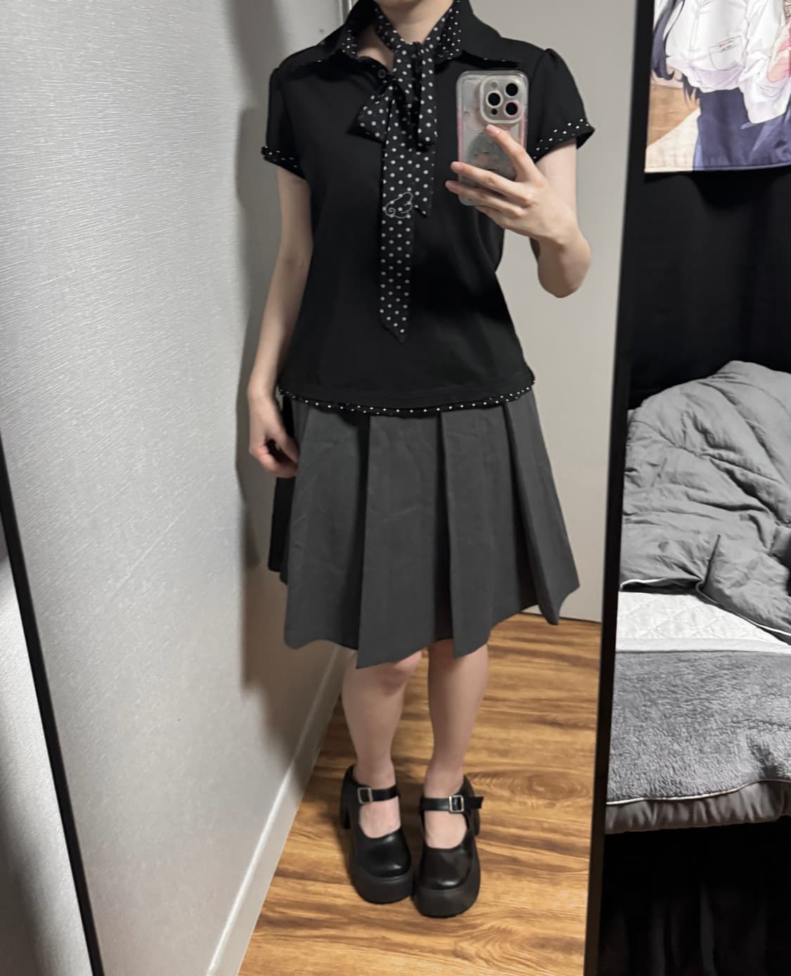 블랙 도트 카라티 상품이미지2