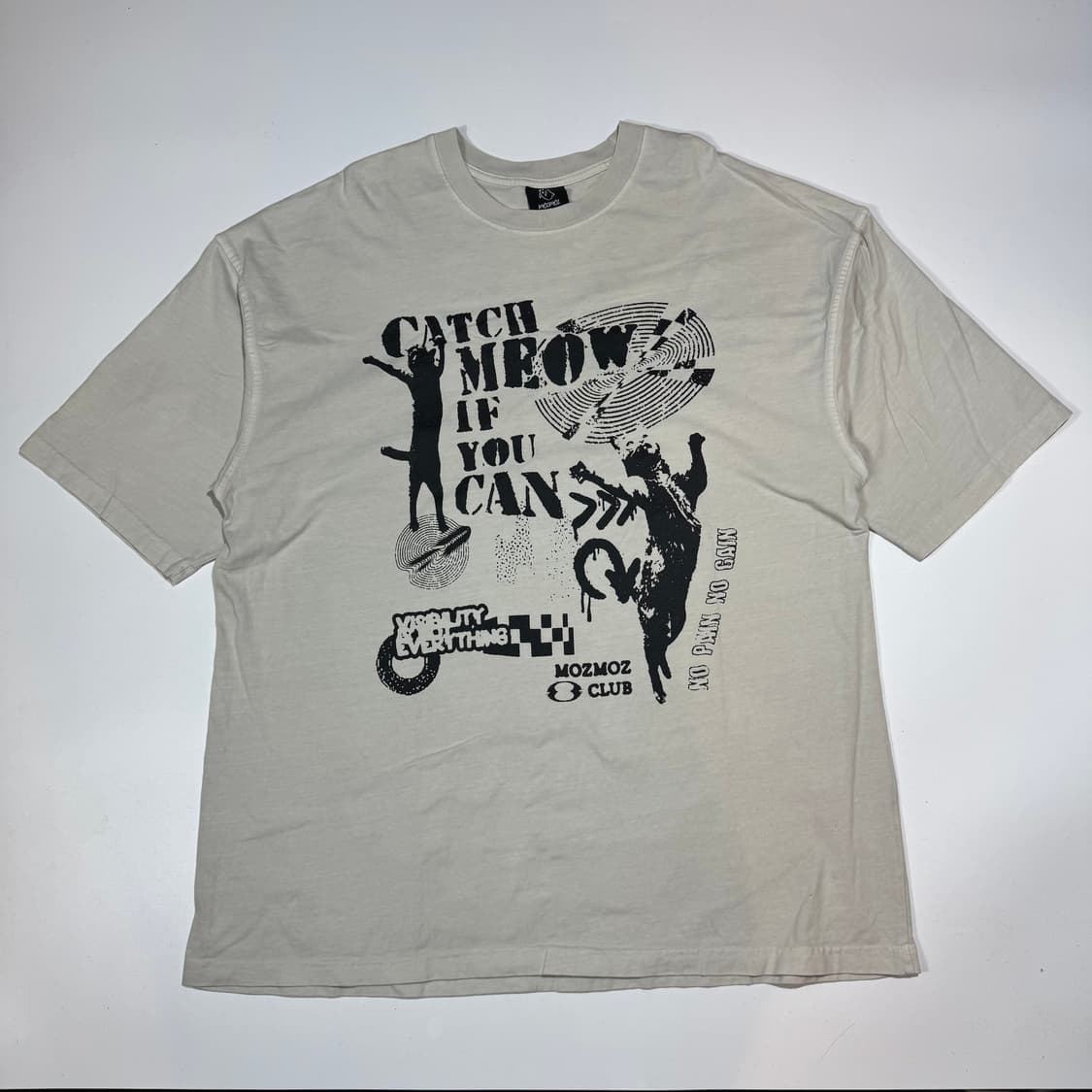 모즈모즈 클럽 그래픽 반팔 티셔츠 상품이미지1