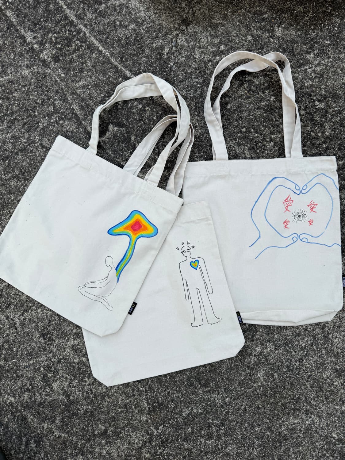 핸드페인팅 에코백 상품이미지3