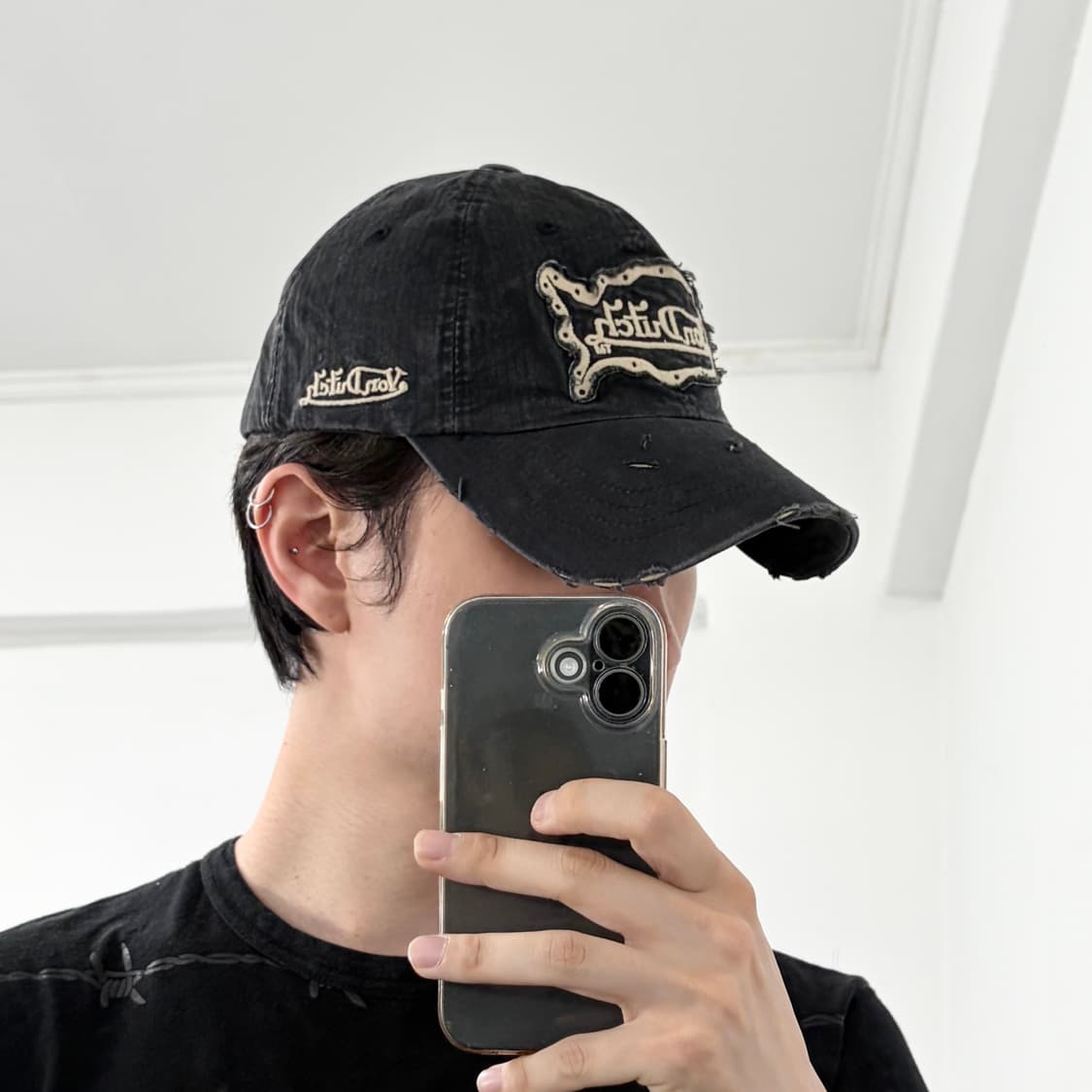 본더치 펀칭 데미지 볼캡 상품이미지3