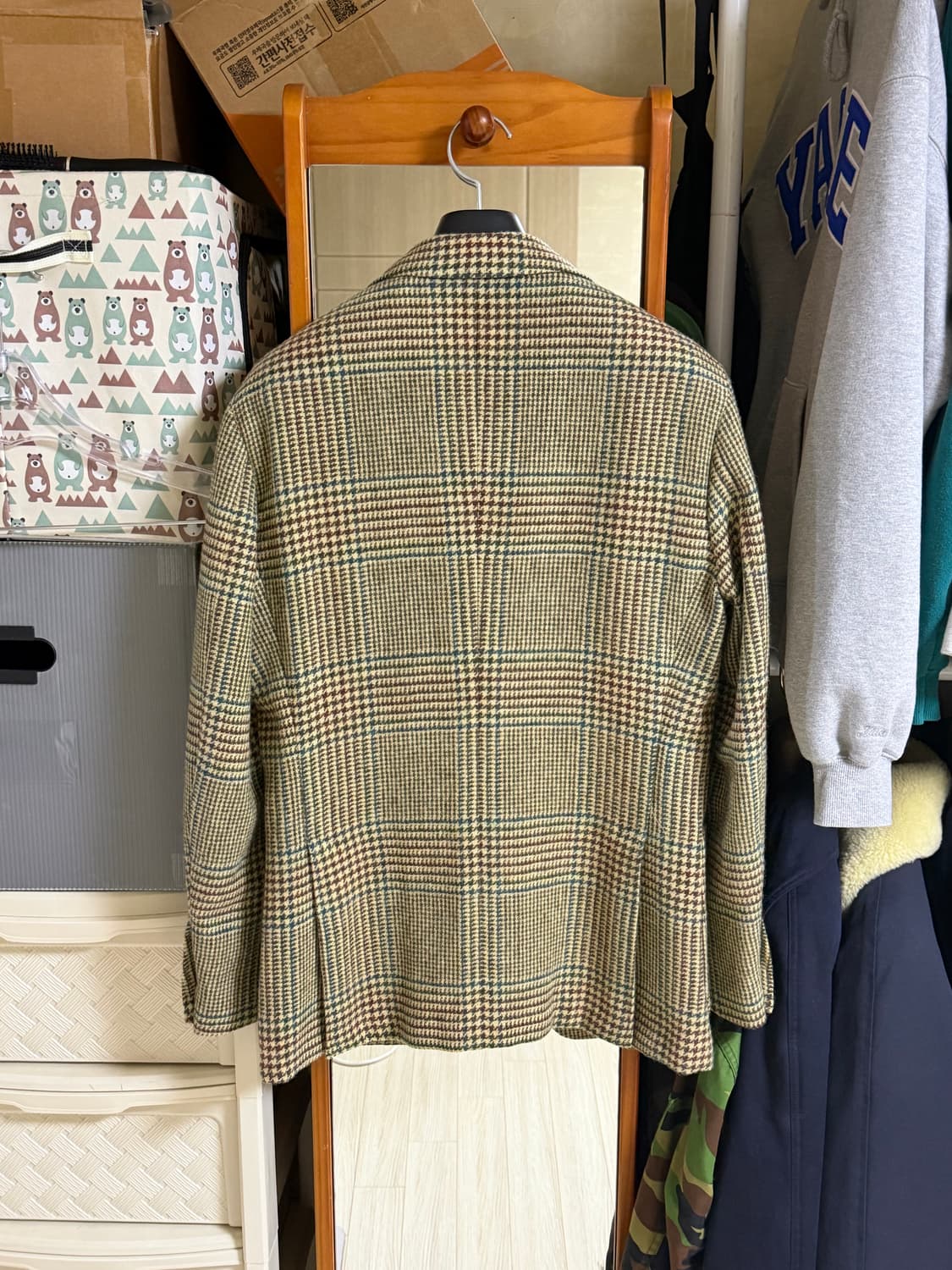 드레익스 도산 MTO 글렌체크 울트위드 자켓 36-38 상품이미지2