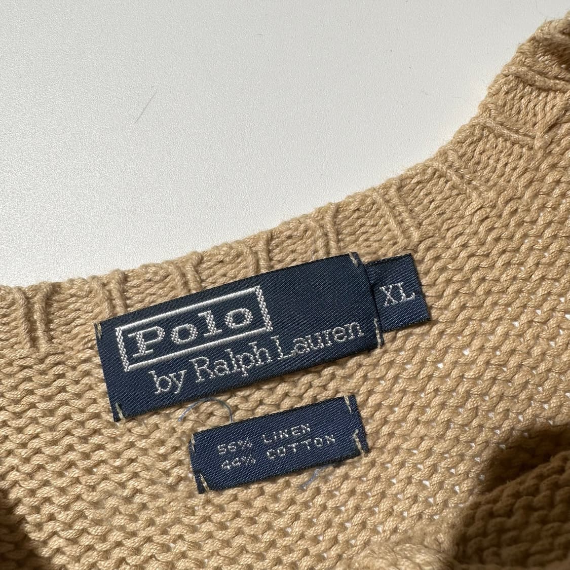 폴로 랄프로렌 린넨 코튼 라운드 니트 상품이미지4