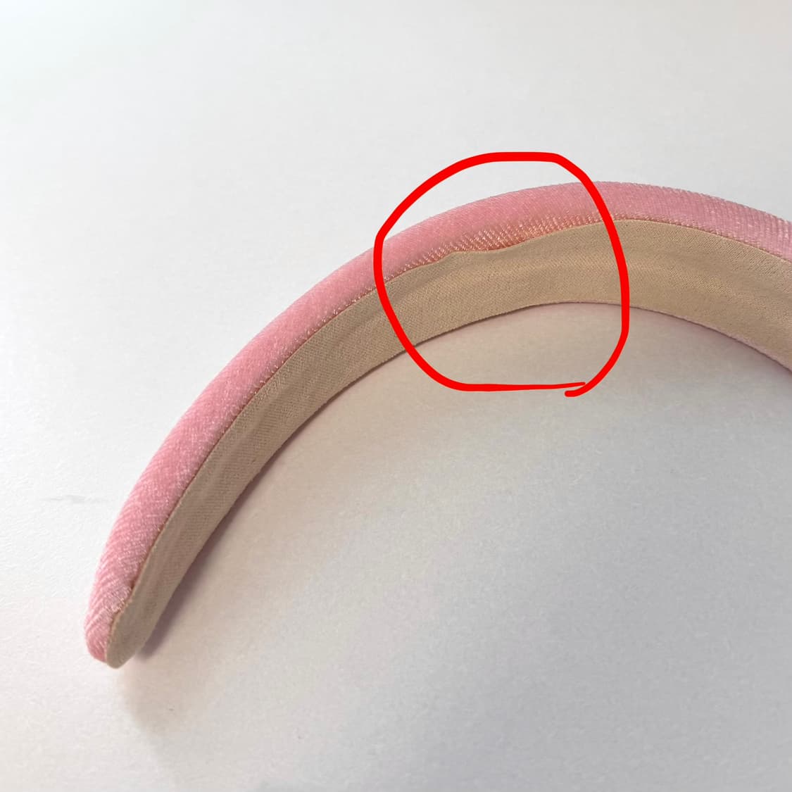 이미스 핑크 벨벳 헤어밴드 상품이미지3