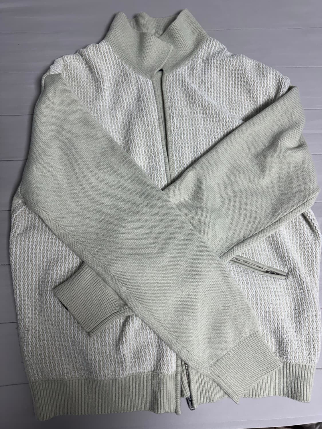 디네댓 벨벳 니트 집업 상품이미지2