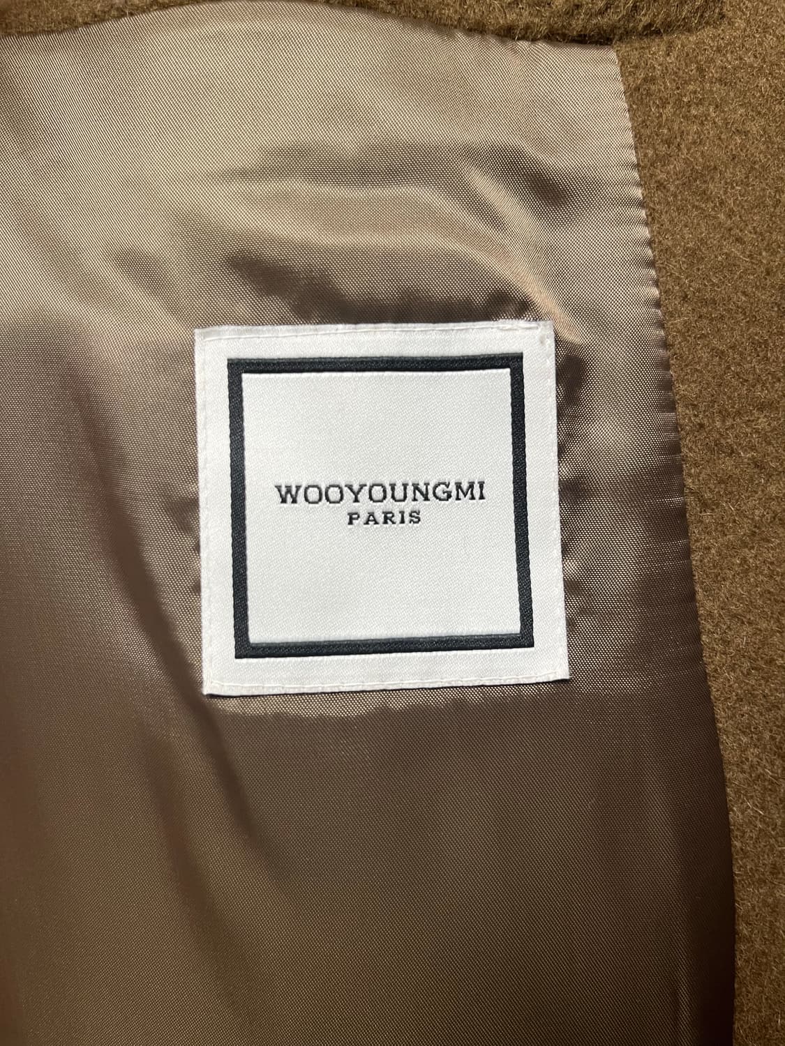 우영미 브라운 알파카 로브 코트 48사이즈 상품이미지6