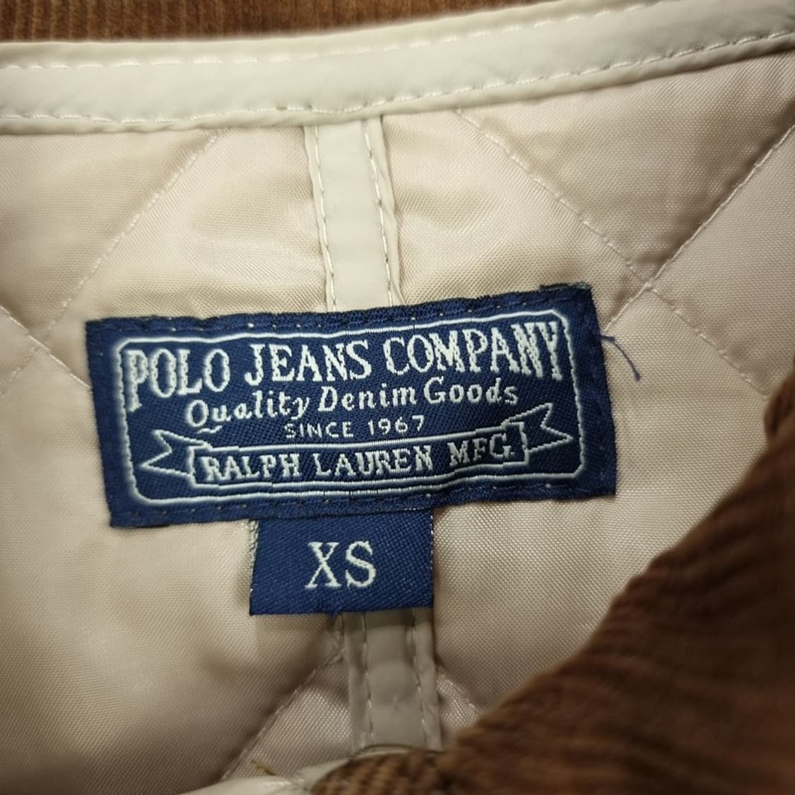 [폴로 랄프로렌] 코듀로이 골덴 카라 퀄팅 자켓 아이보리 M19657 상품이미지9