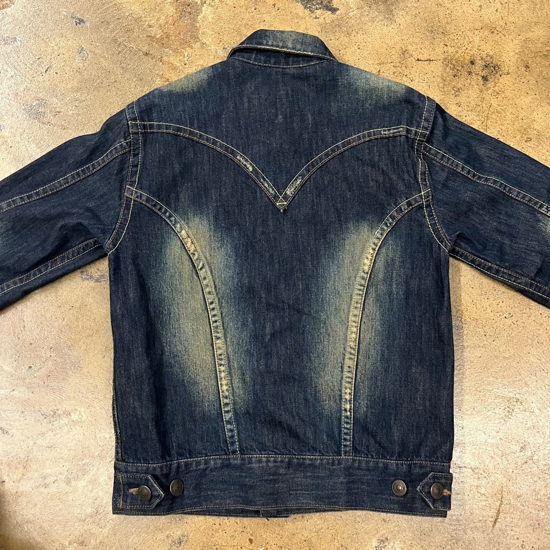 [정품/M] EVISU 에비수 데님 자켓 청자켓 b19 상품이미지4
