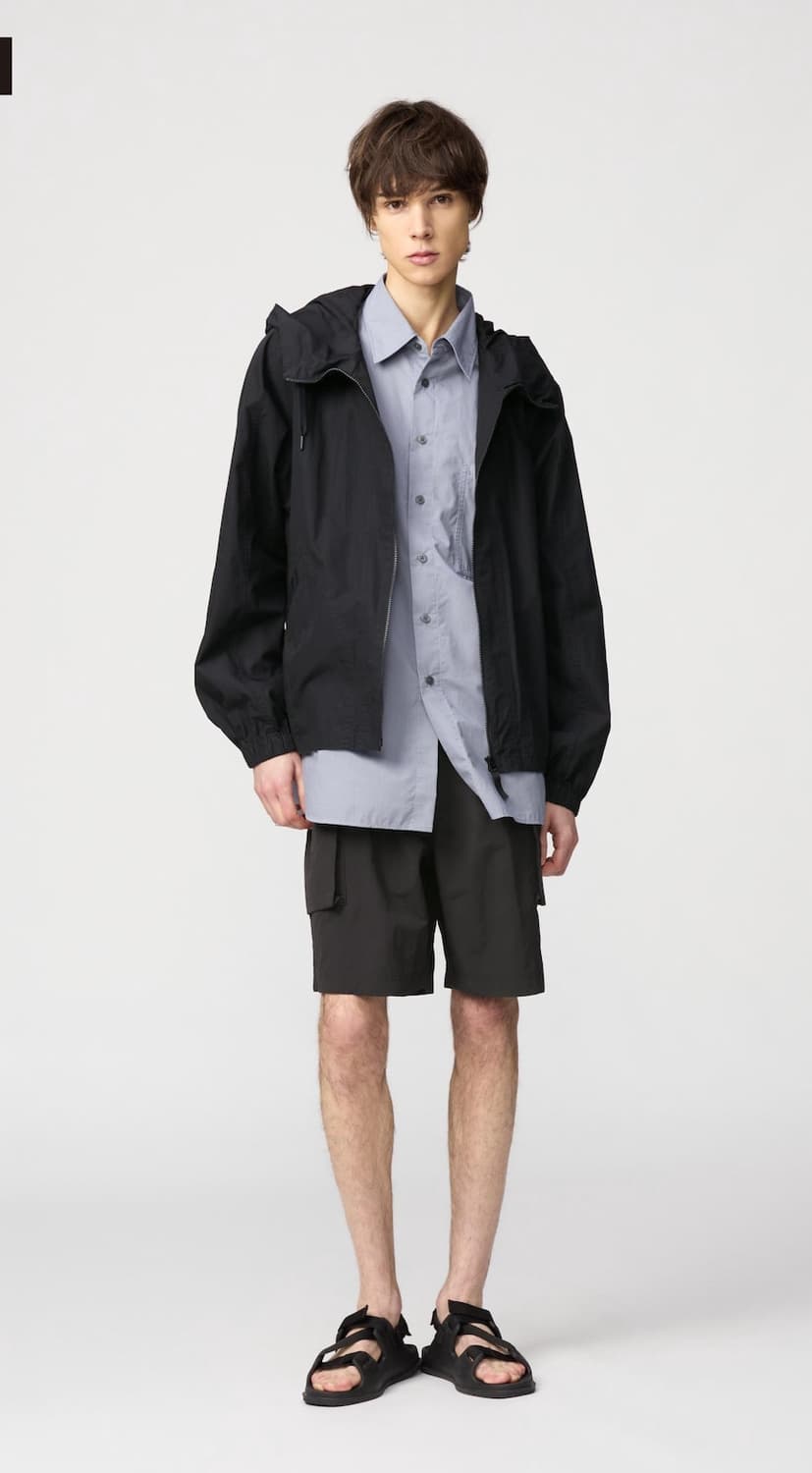 유니클로 파라슈트 카고 쇼트팬츠 블랙 M사이즈 상품이미지1