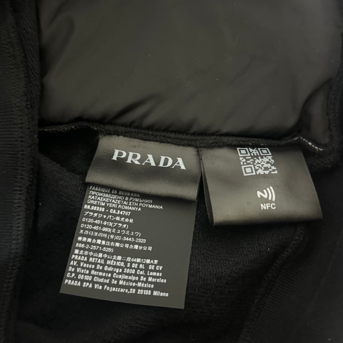 프라다 스포츠 나일론 코튼 하이브리드 자켓 XXL 상품이미지7