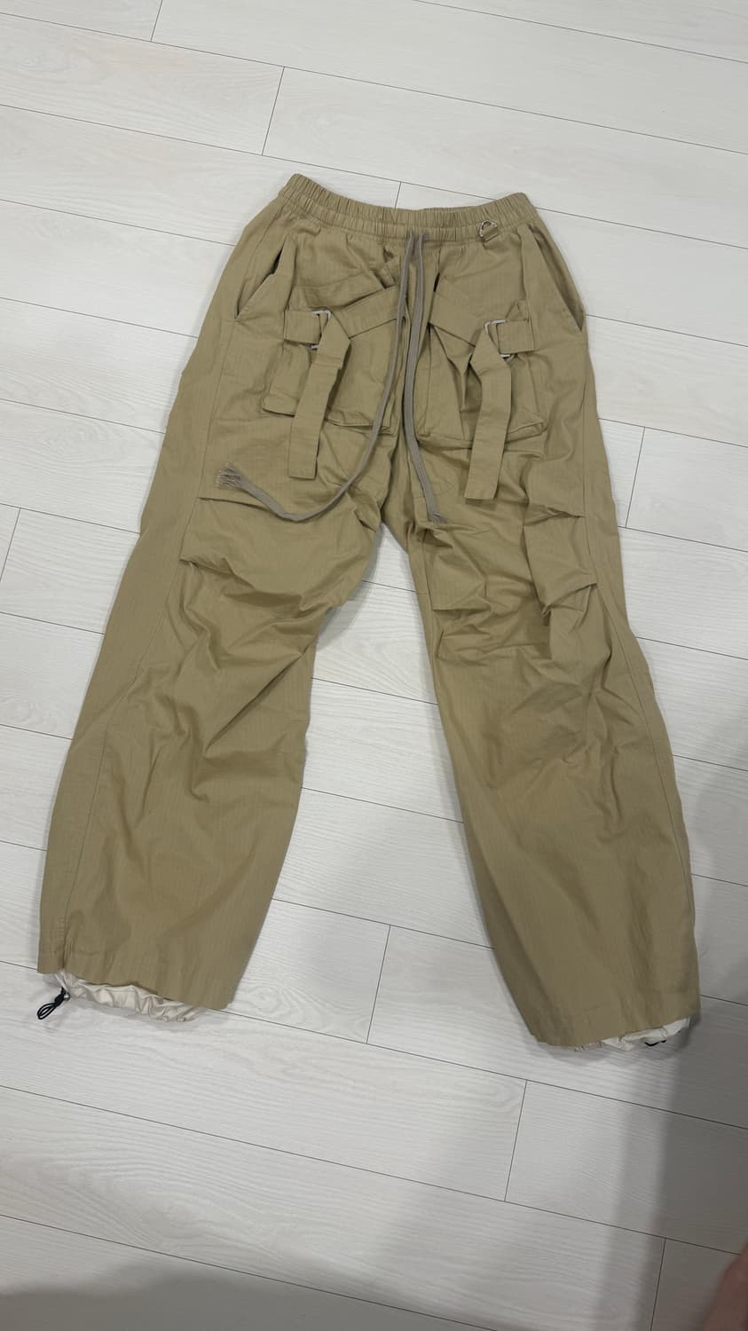 WAP WORKS 와이드 세이프티 카고 팬츠 베이지 상품이미지7