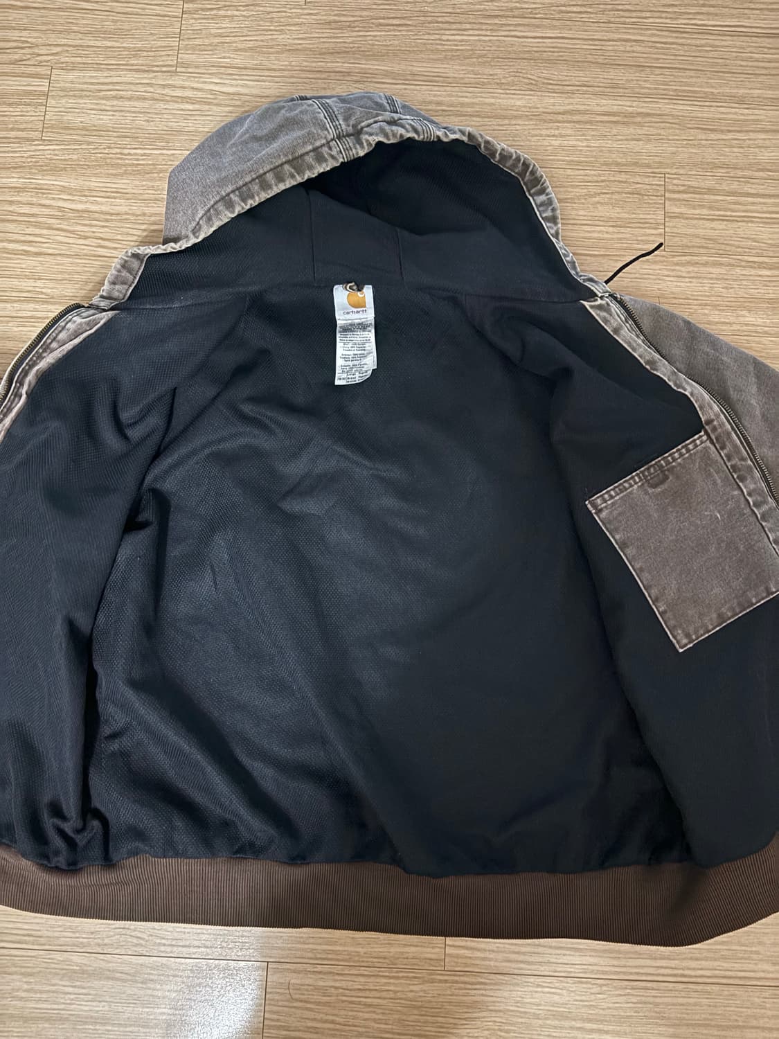 (L) 칼하트 후드 액티브 자켓 J160 CHT chestnut 상품이미지2