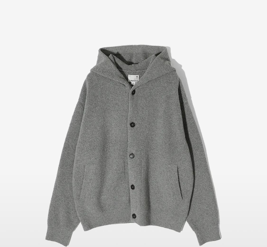 홀리선 아콘 부클 후드 니트 상품이미지1