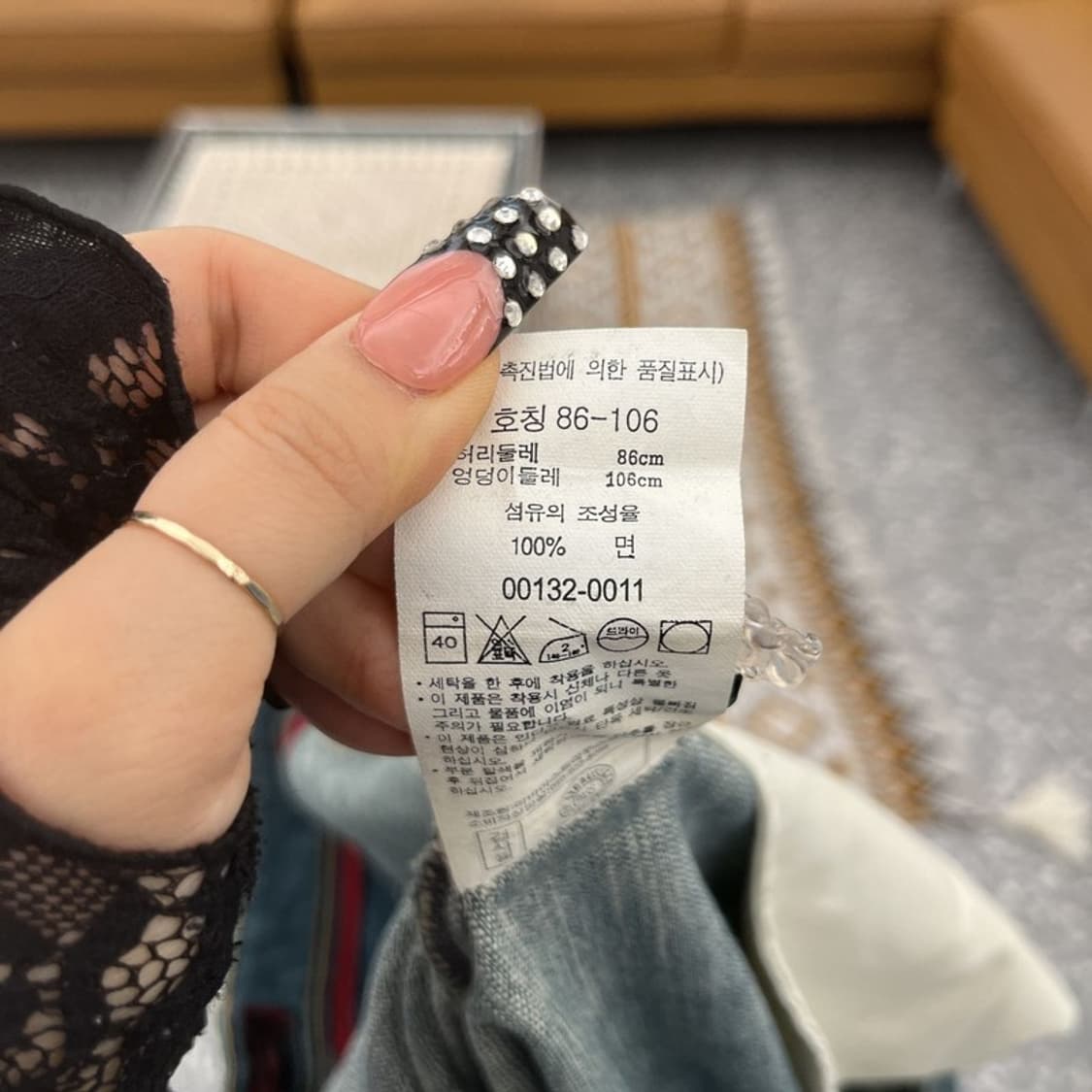 리바이스 엔지니어드진 레트로 빈티지 워싱 데님팬츠 34인치 C10562 상품이미지7