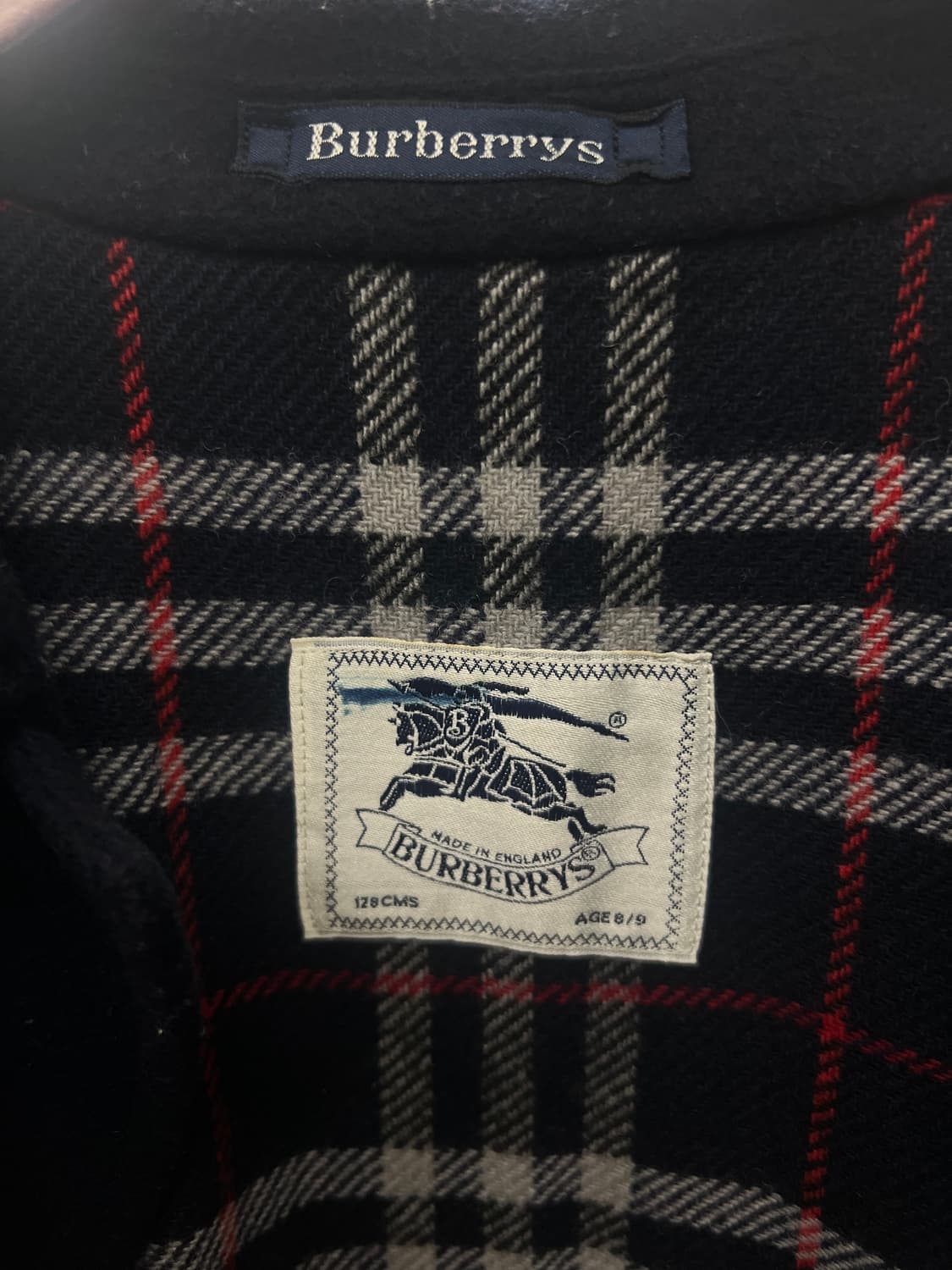 버버리 네이비 울 싱글 발마칸 코트 상품이미지3