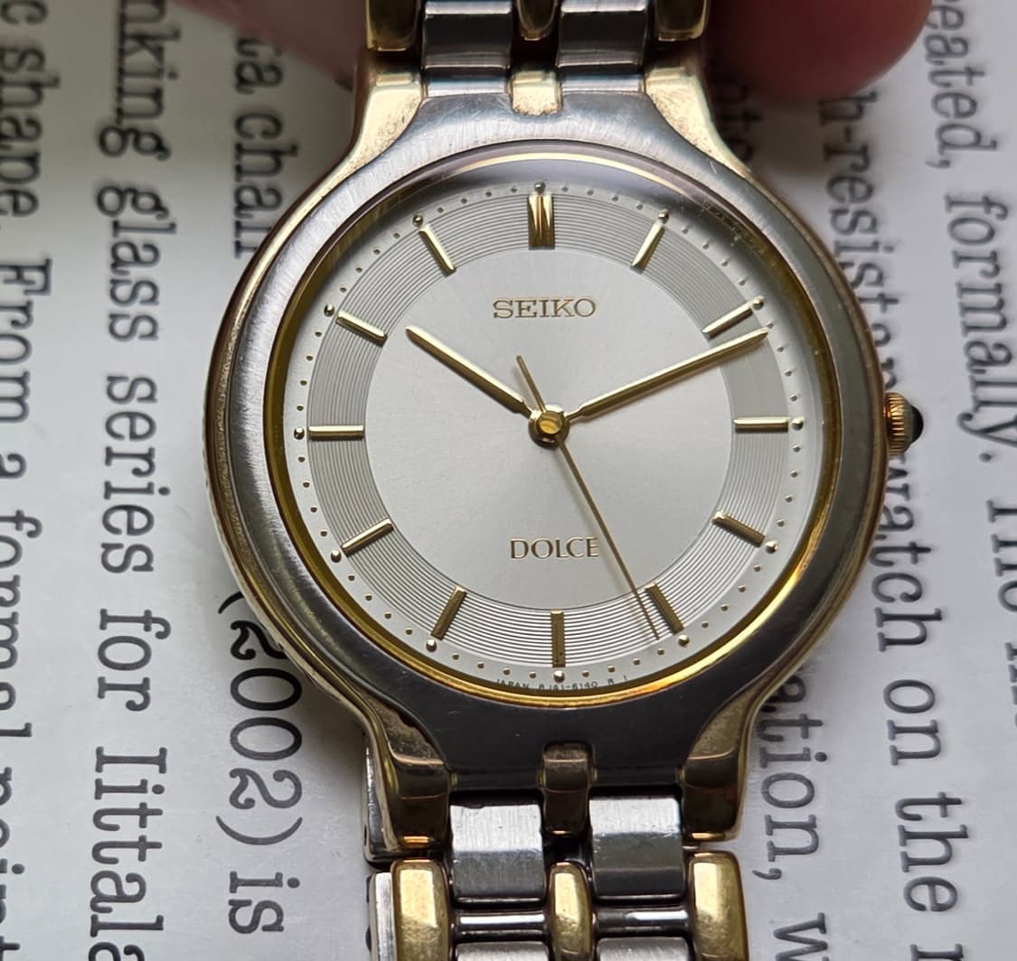 빈티지 세이코 돌체 오리지널 동심원 다이얼 슬림쿼츠 브레이슬릿 ver. 상품이미지9