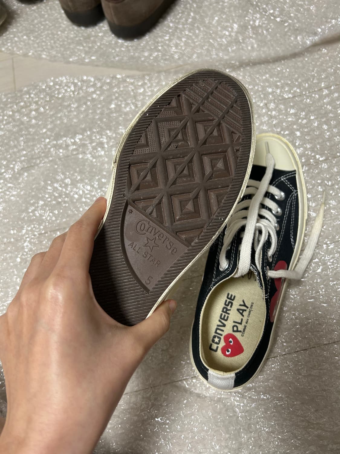 꼼데가르송&컨버스 화 (새상품) 상품이미지2